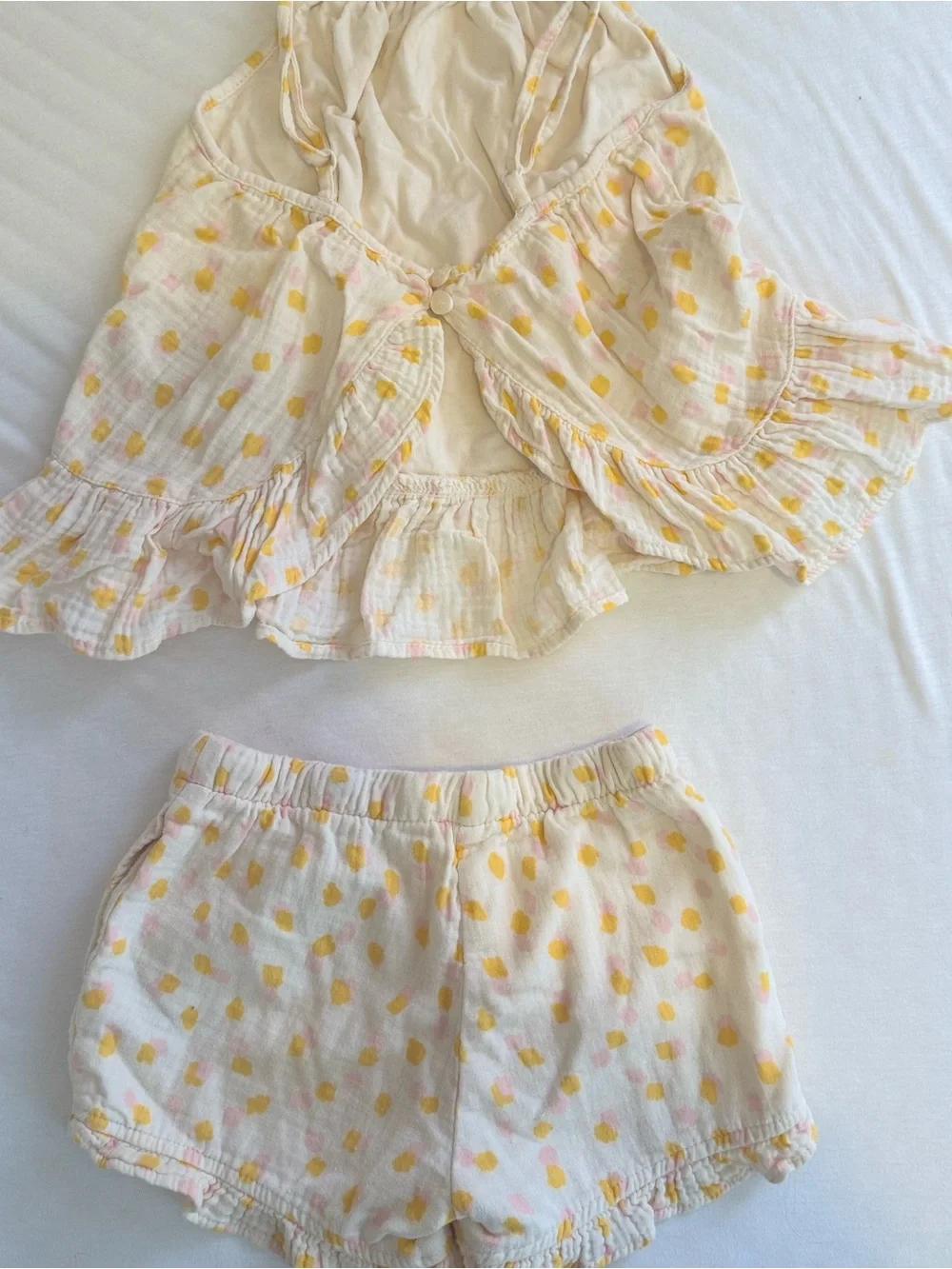 Cat & Jack  set with Yellow and Pink Dot Accents